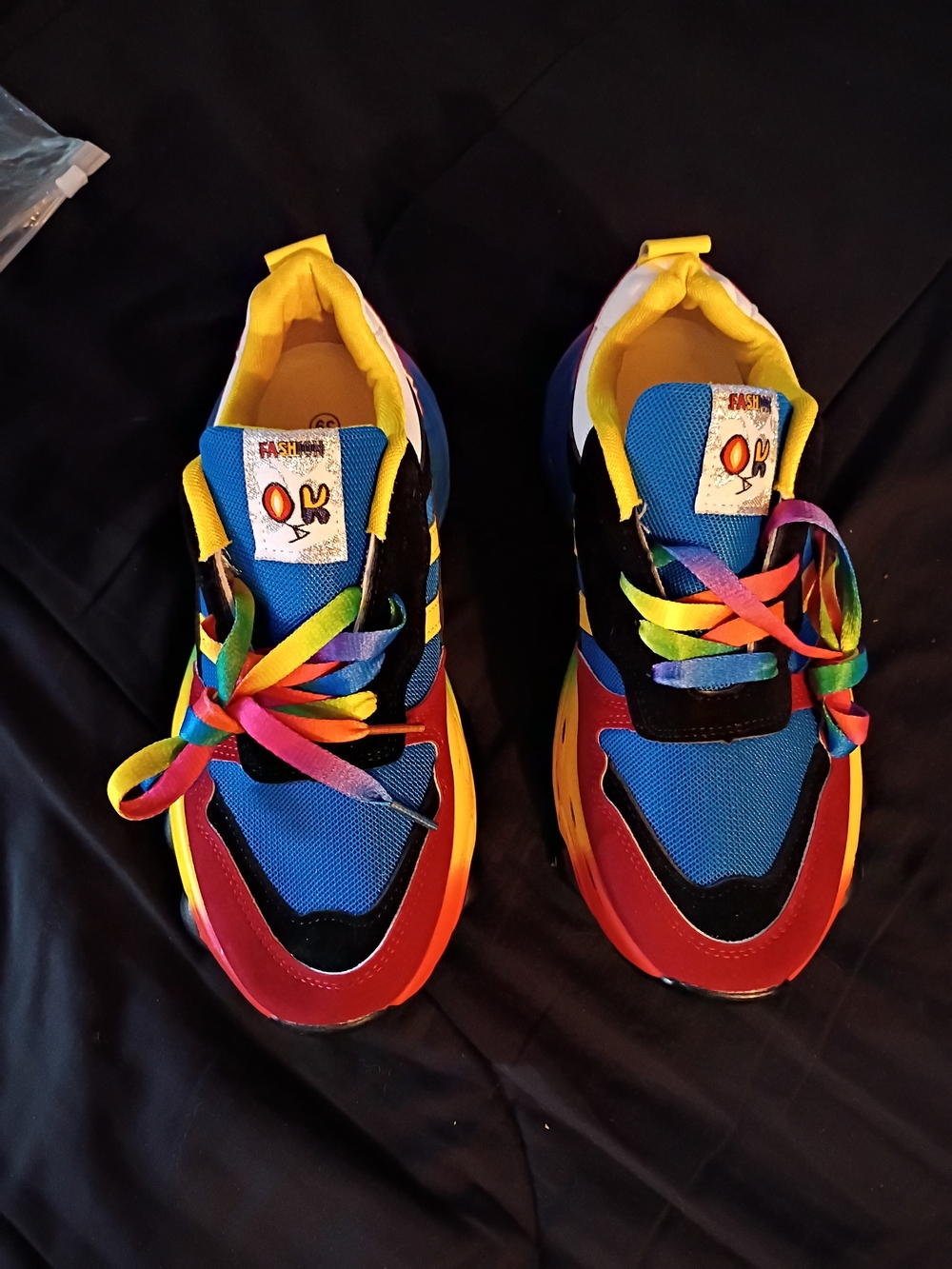 okie dokie Rainbow Lace Multi-Color Kids Sneakers